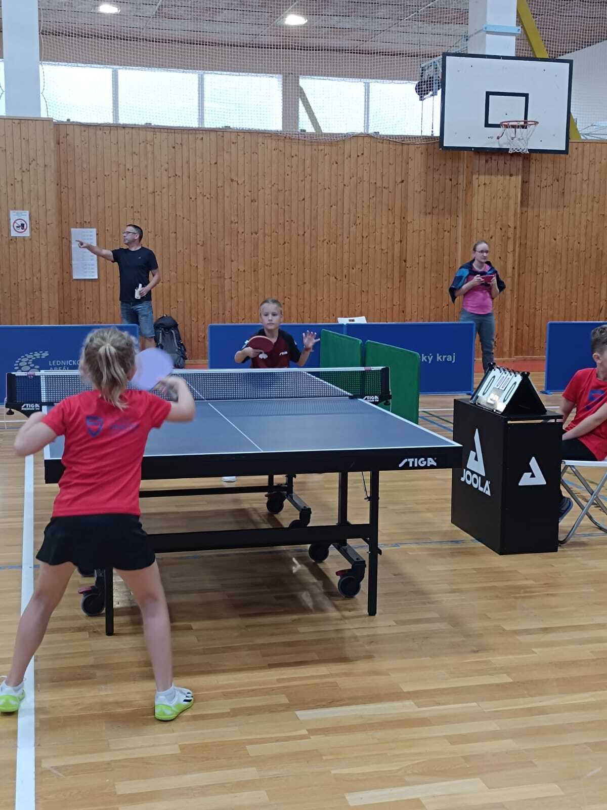 Michaela Mikulčíková na krajském BTM v Lednici (U11)